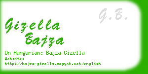 gizella bajza business card